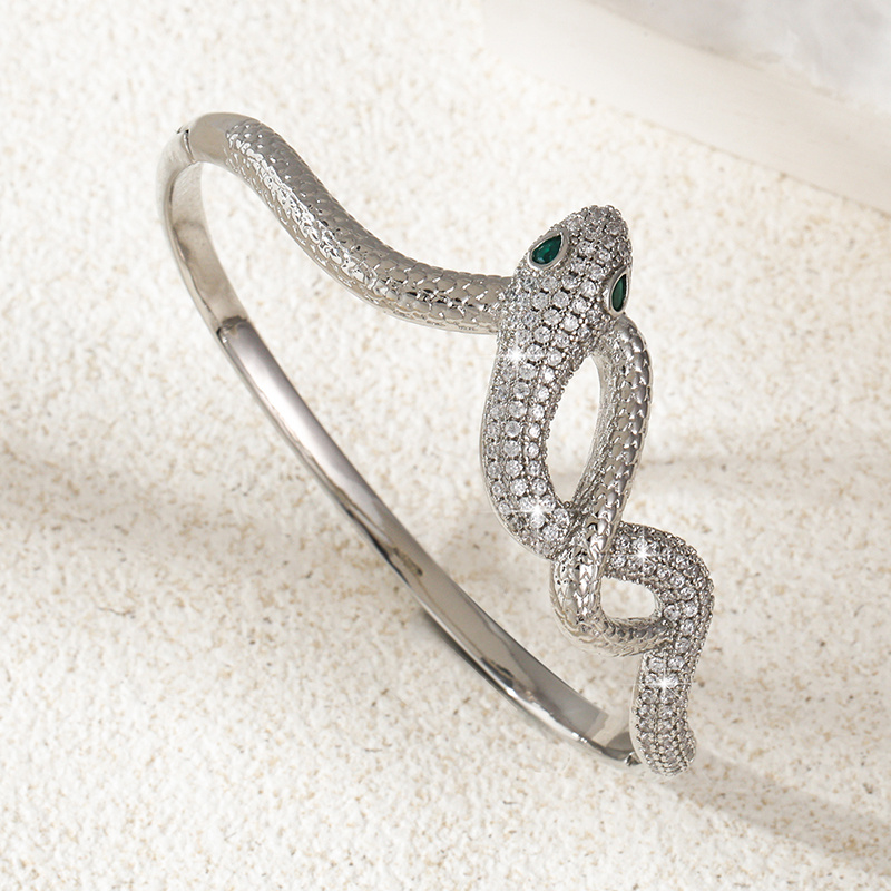 Women's Retro Court Snake Bracelet and Ring Set